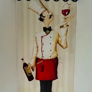 Le Vin Chef Canvas Wall Art