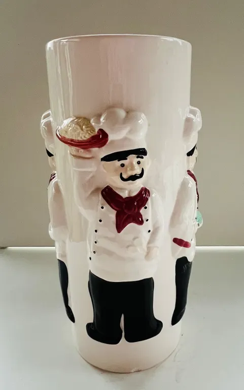 Ceramic Chef Theme Pasta Canister