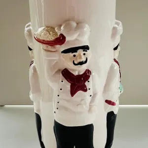Ceramic Chef Theme Pasta Canister