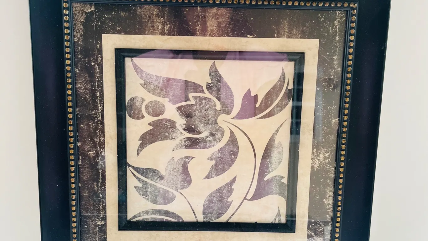 Framed Abstract Botanical Wall Art