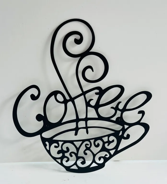 Decorative Metal Coffee Wall Art Sign