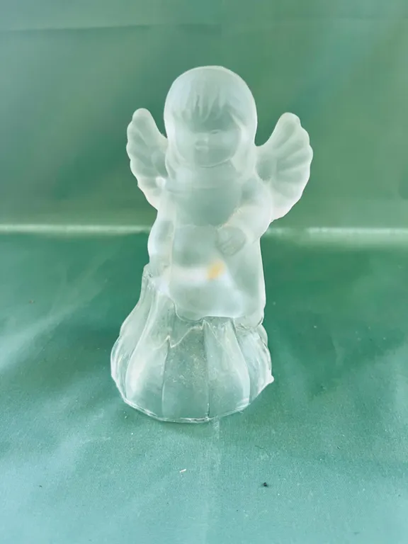 Frosted Glass Angel Figurine