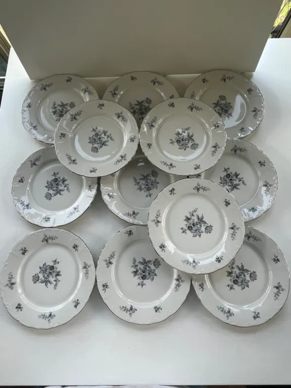Bohemia Wild Flower Pattern Salad Plates