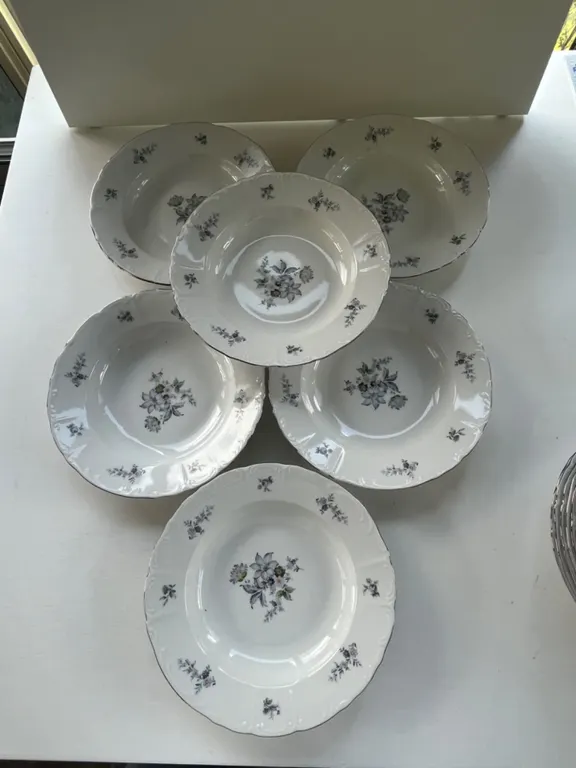 Set of 12 Wild Flower Soup Bowls