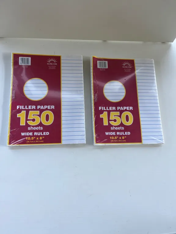 NORCOM Wide Ruled Filler Paper