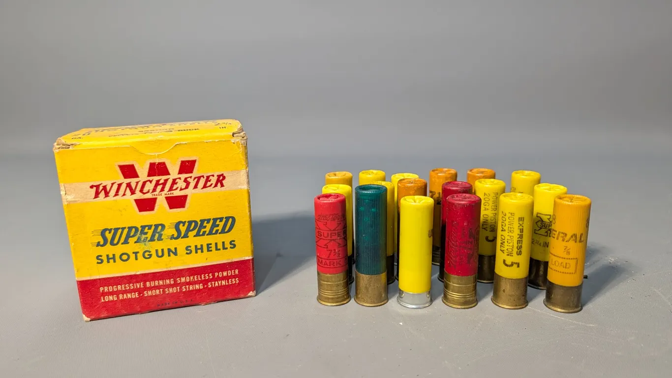 20 Gauge Shotgun Shells, Winchester Super Speed and Assorted