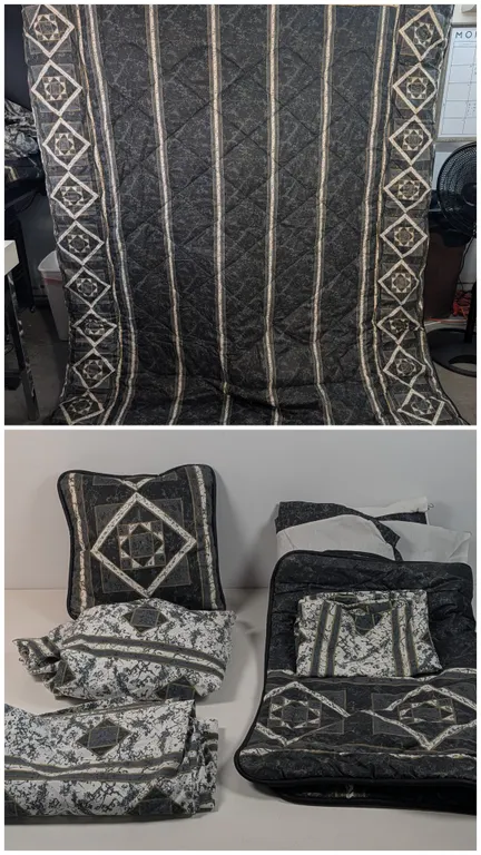 J.C. Penney Twin Size Quilted Bedding Set