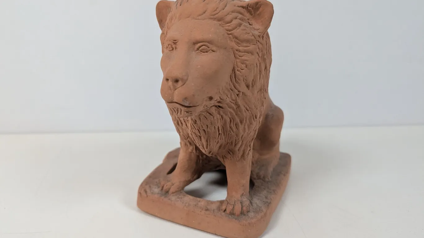Terracotta Lion Figure