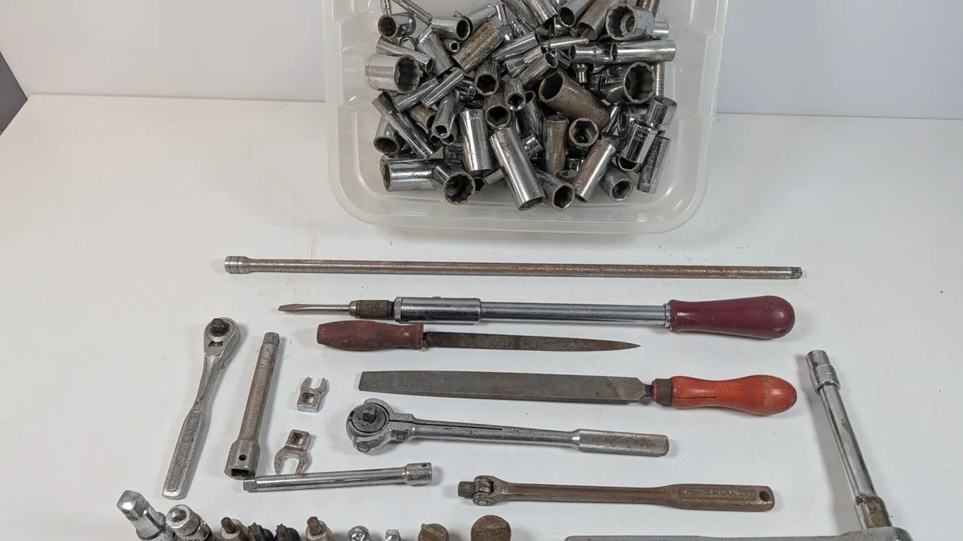 Mixed Lot of Sockets and Hand Tools