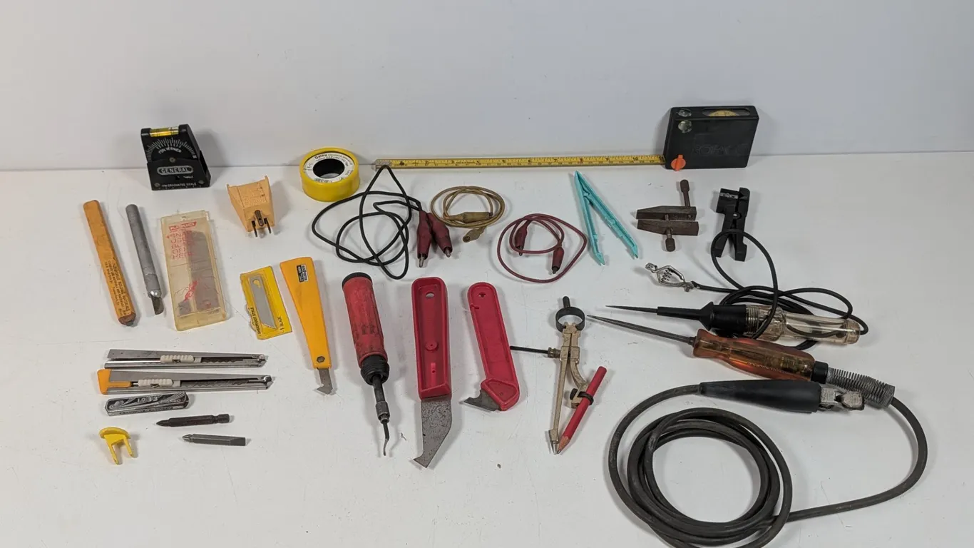 Assorted Hand Tools and Electrical Accessories