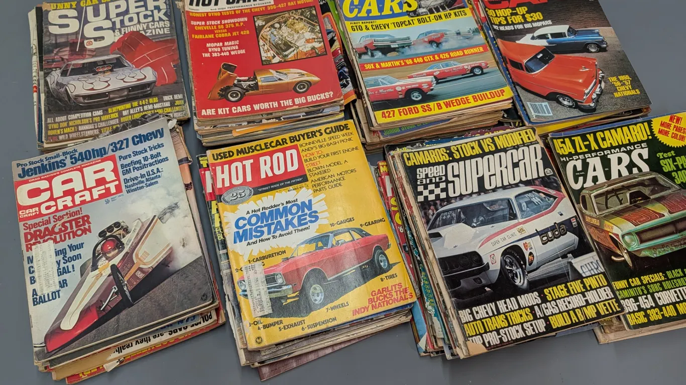 Vintage Automotive Magazines Hot Rod, Car Craft, Super Stock Cars, etc.