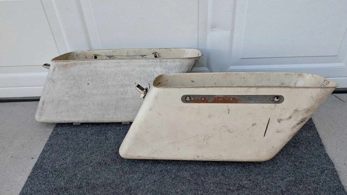 Pair of Vintage Motorcycle Saddlebags