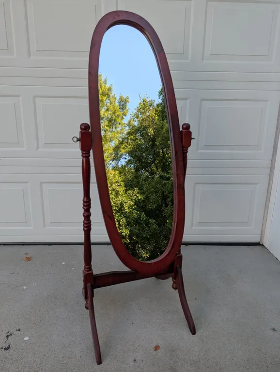 Wood Cheval Mirror