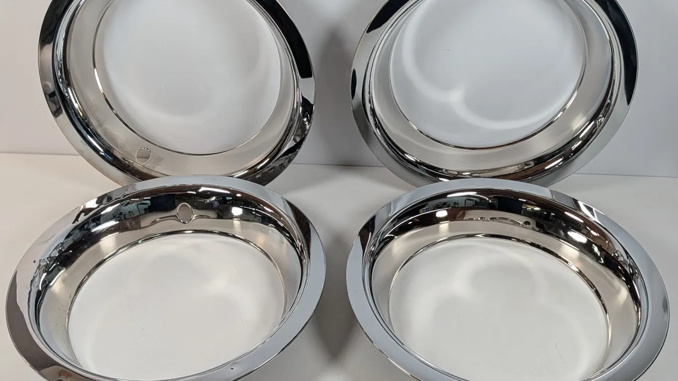Set of 4 Chrome Trim Rings