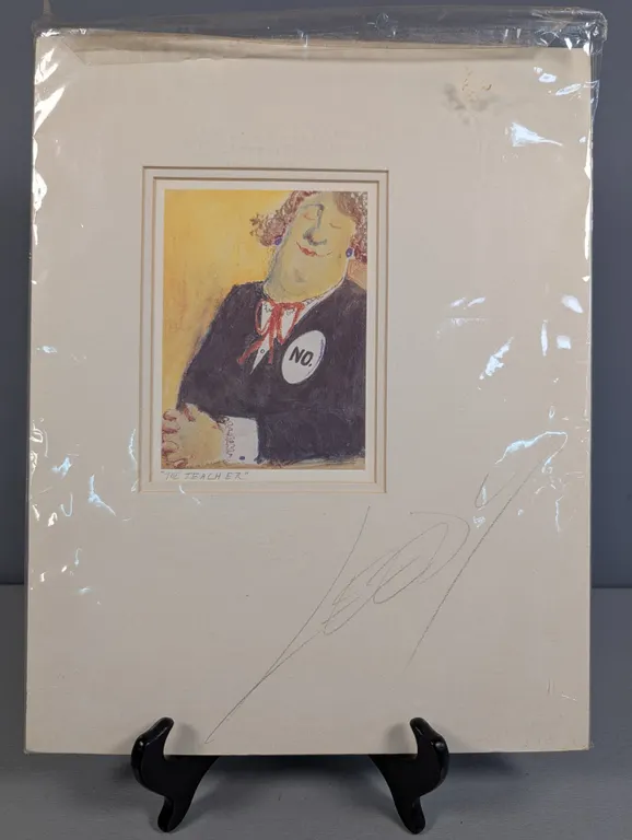 LEEDY "THE TEACHER!" Signed Print