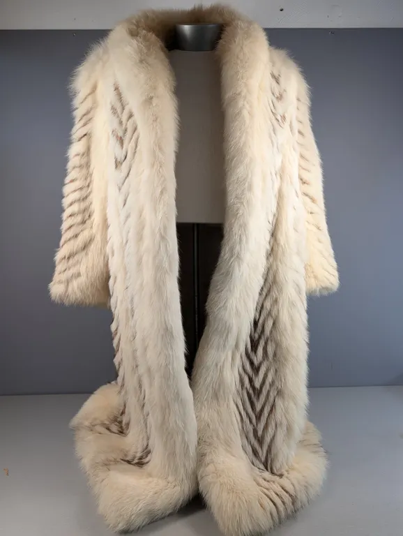 White Fox Fur Coat