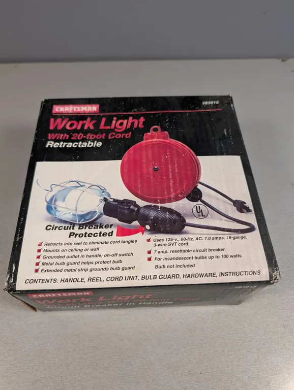 Craftsman Retractable Work Light