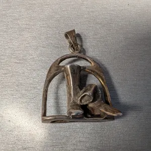 Equestrian Riding Boot and Stirrup Pendant