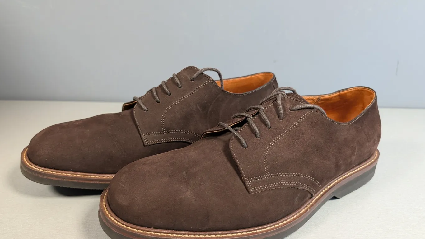 Nordstrom Men's Brown Suede Buck Shoes, Size 12W