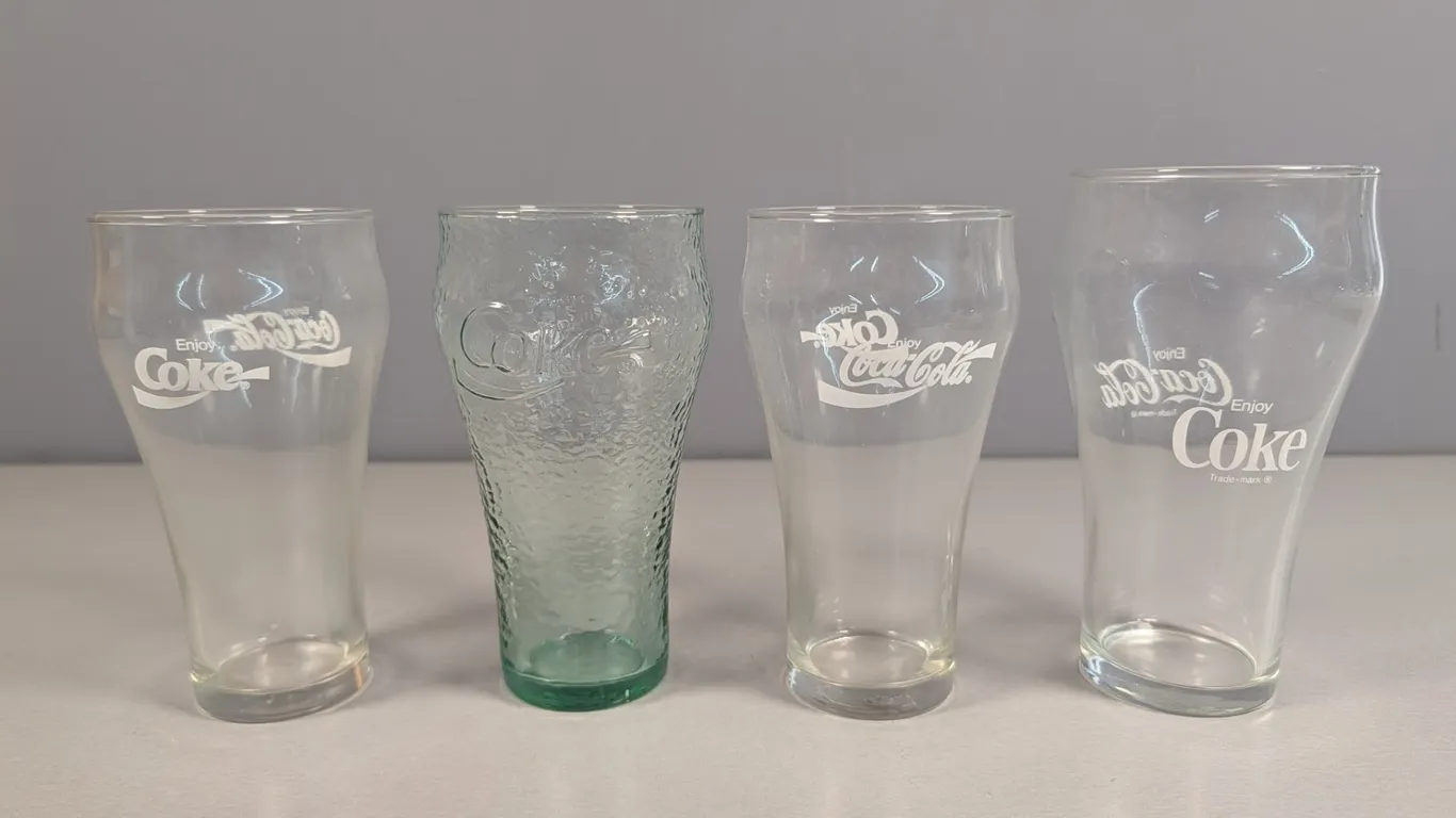 Collection of Four Coca-Cola Glasses.