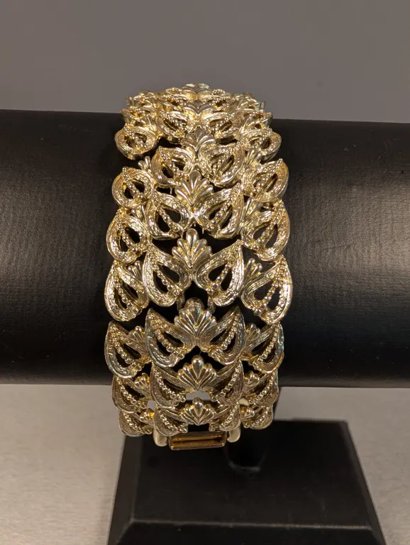 Coro Gold-Tone Metal Link Bracelet