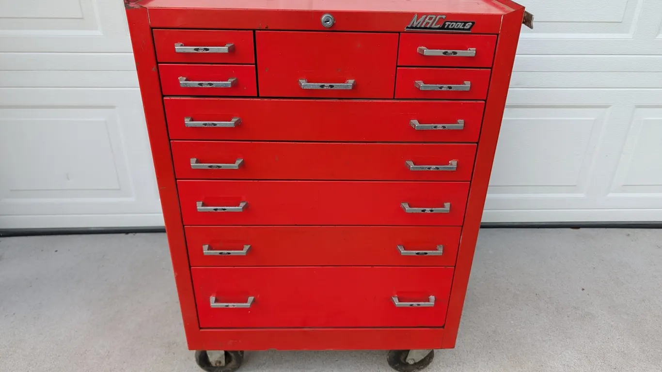 MAC Tools Red 10-Drawer Rolling Tool Chest