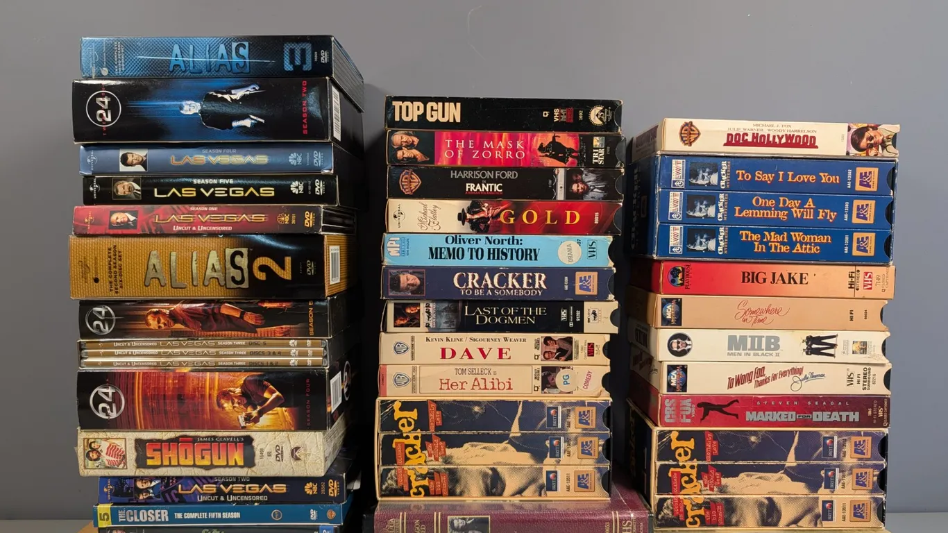DVDs and VHS Tapes Movie & TV Show Collection