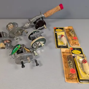 Vintage Fishing Reels and Lures Lot