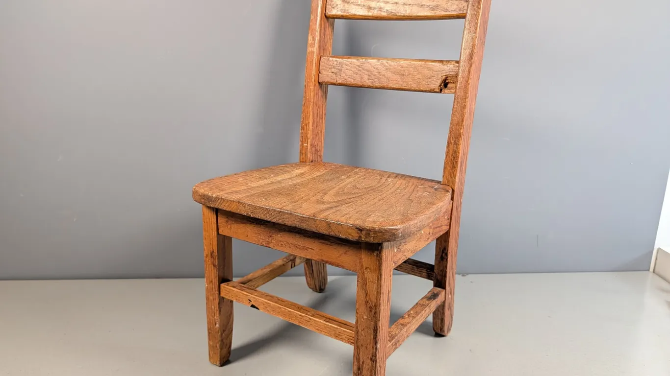 Child's Wooden Ladder Back Chair