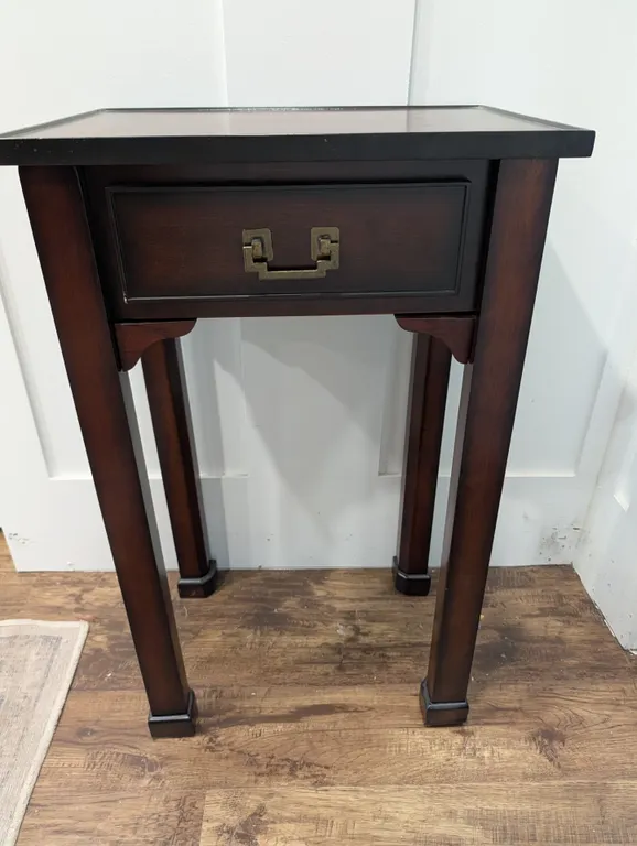 Bombay Company Wood End Table with Drawer