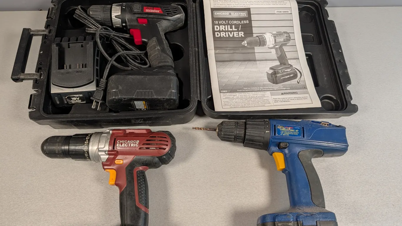Cordless Drills and Cased Drill/Driver