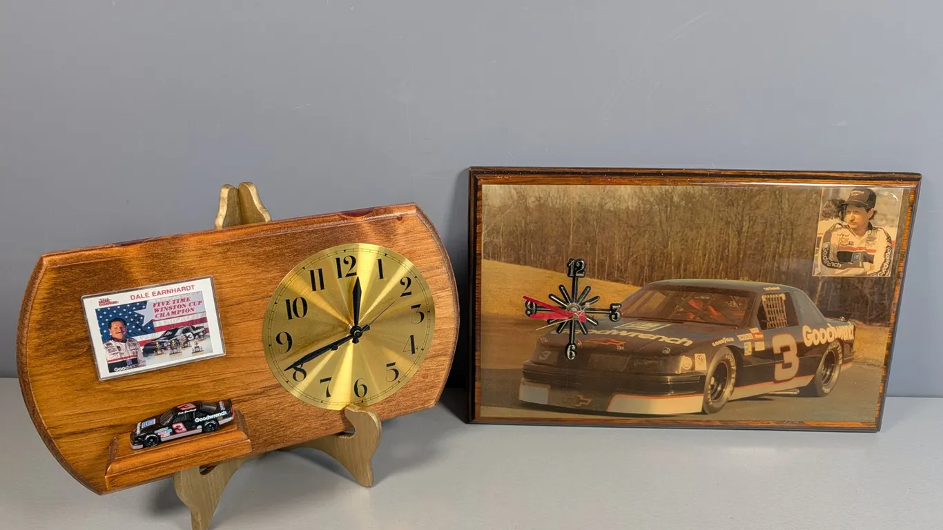 Dale Earnhardt NASCAR Themed Clocks Lot