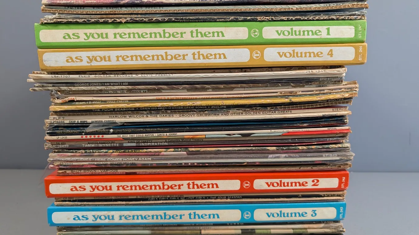 Vintage Vinyl Record Collection - 60 Albums