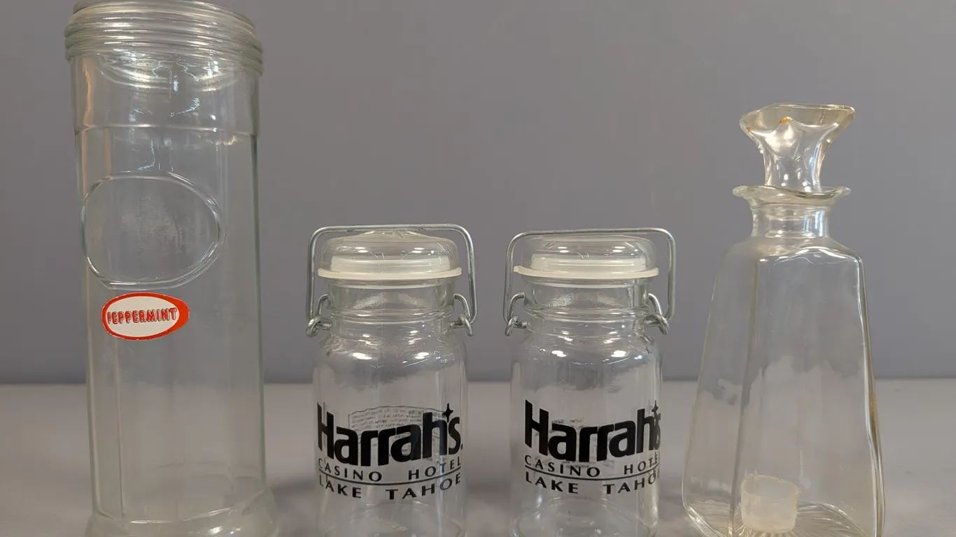 Collection of Glass Jars and Decanter