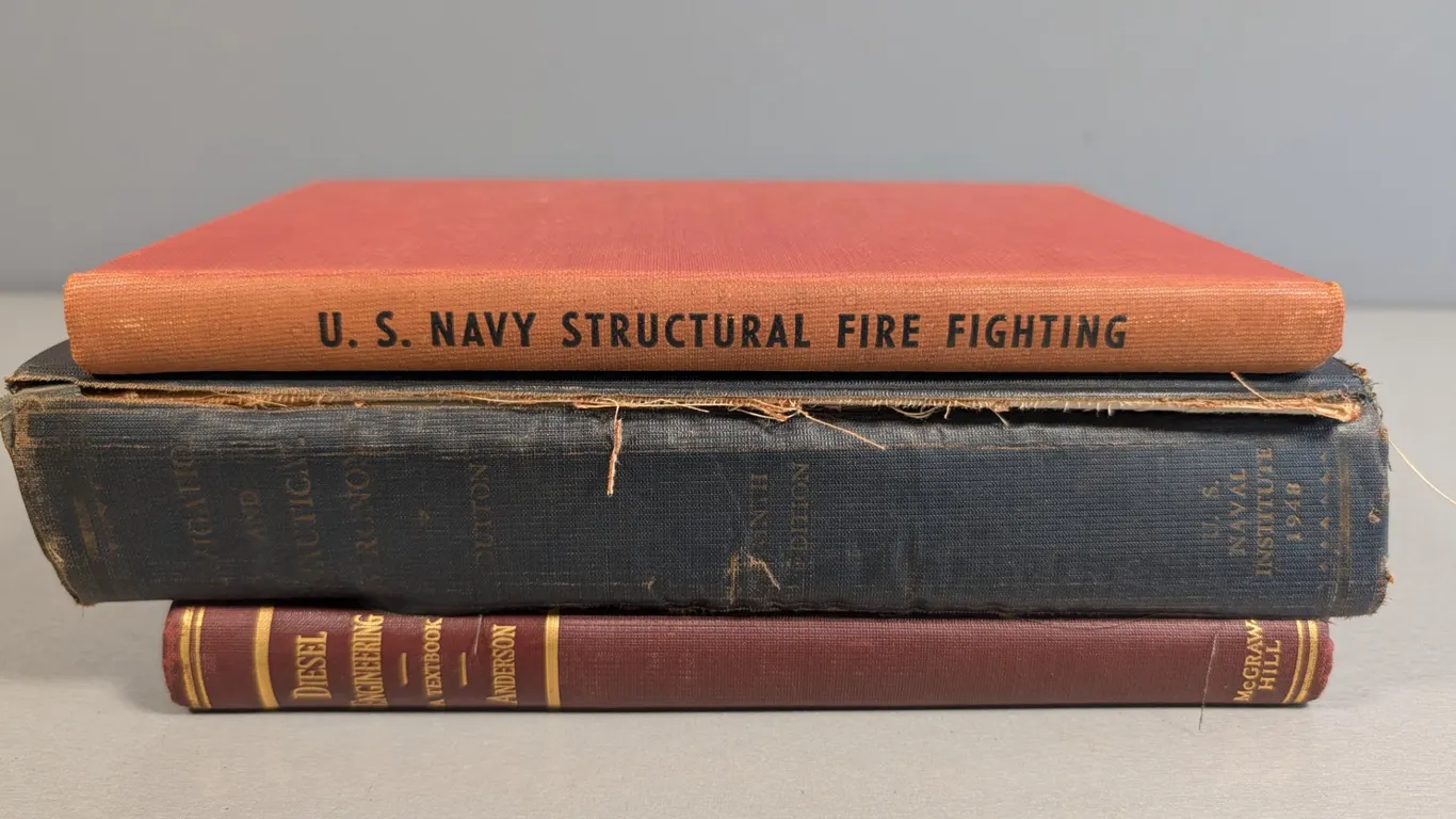 Three Vintage US Navy and Engineering Textbooks
