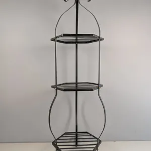 Wrought Iron Hexagonal Tiered Display Stand