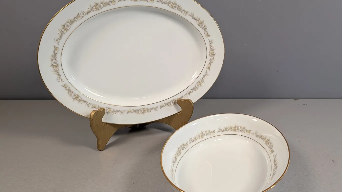 Noritake Woodlane Platter and Serving Bowl Set