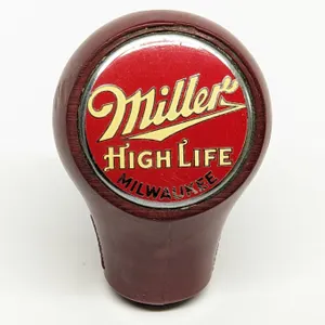 BALL TAP KNOB HANDLE MILLER HIGH LIFE BEER MILWAUKEE WISCONSIN (TRUE NAME)