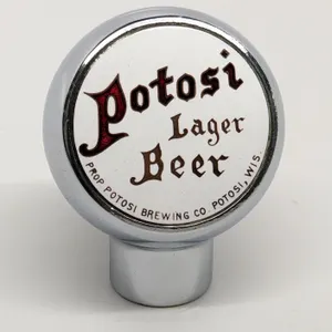 BALL TAP KNOB HANDLE POTOSI LAGER BEER WISCONSIN (ROBBINS)