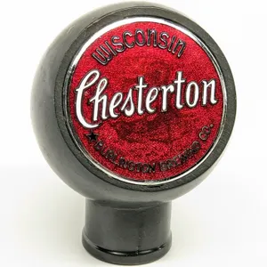 BALL TAP KNOB HANDLE WISCONSIN CHESTERTON BEER WISCONSIN