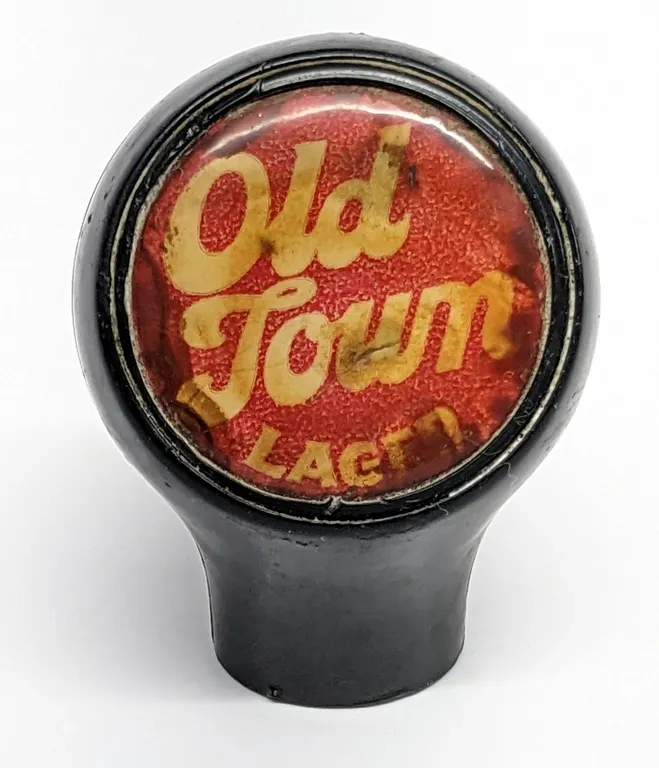 BALL TAP KNOB HANDLE OLD TOWN LAGER BEER DENMARK WISCONSIN