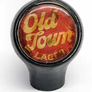 BALL TAP KNOB HANDLE OLD TOWN LAGER BEER DENMARK WISCONSIN