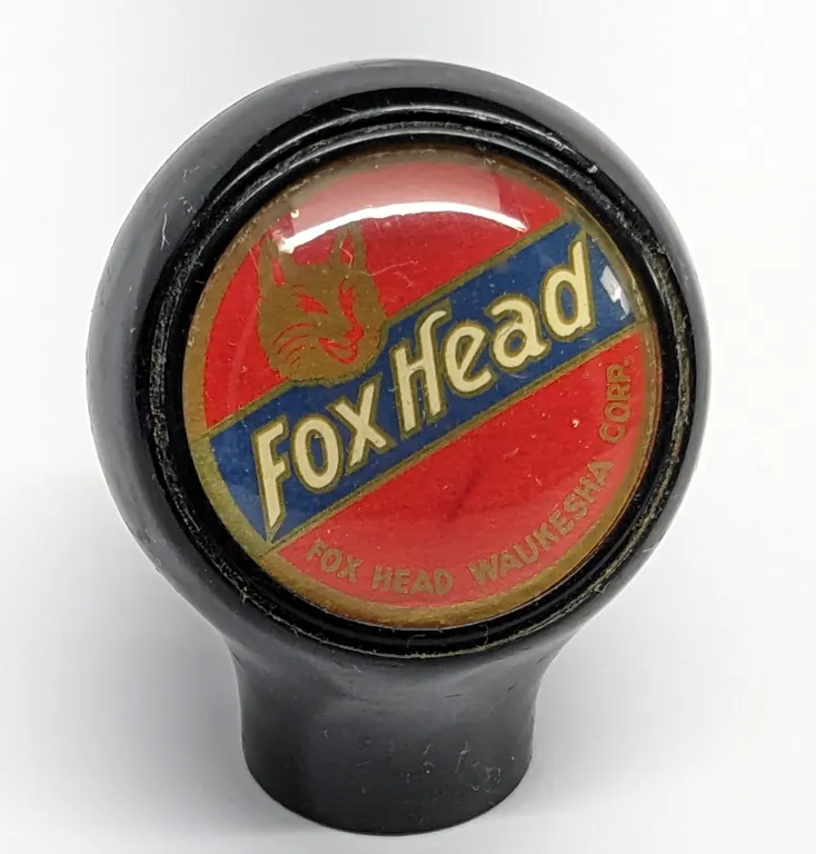 BALL TAP KNOB HANDLE FOX HEAD BEER WAUKESHA WISCONSIN (BASTIAN BROS)