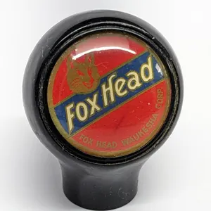 BALL TAP KNOB HANDLE FOX HEAD BEER WAUKESHA WISCONSIN (BASTIAN BROS)