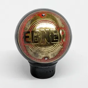 BALL TAP KNOB HANDLE EBNER BEER FORT ATKINSON WISCONSIN (DAKA-WARE)