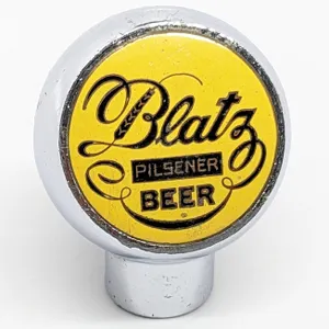 BALL TAP KNOB HANDLE BLATZ PILSENER BEER MILWAUKEE WISCONSIN (ROBBINS)