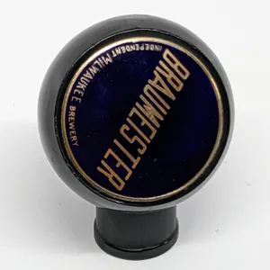 BALL TAP KNOB HANDLE BRAUMEISTER BEER INDEPENDENT BREWING MILWAUKEE WISCONSIN
