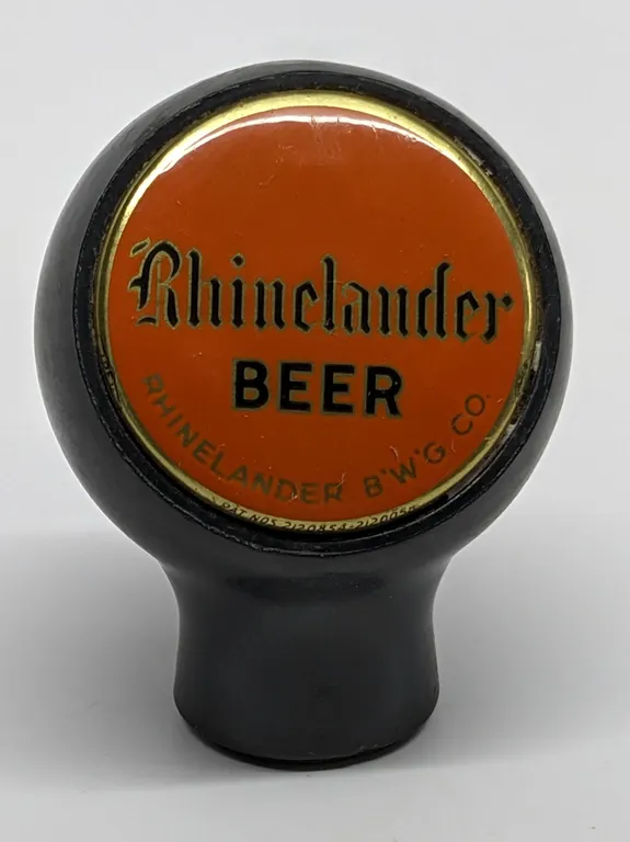 BALL TAP KNOB HANDLE RHINELANDER BEER WISCONSIN
