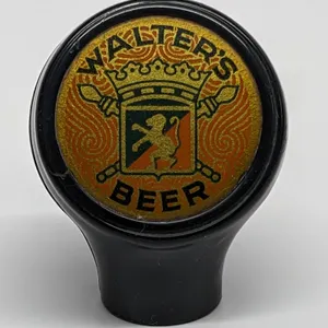 BALL TAP KNOB HANDLE WALTER'S BEER EAU CLAIRE WISCONSIN