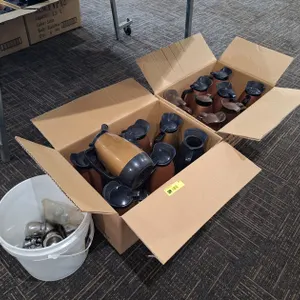 2 Boxes Coffee Carafes, Box of Creamers